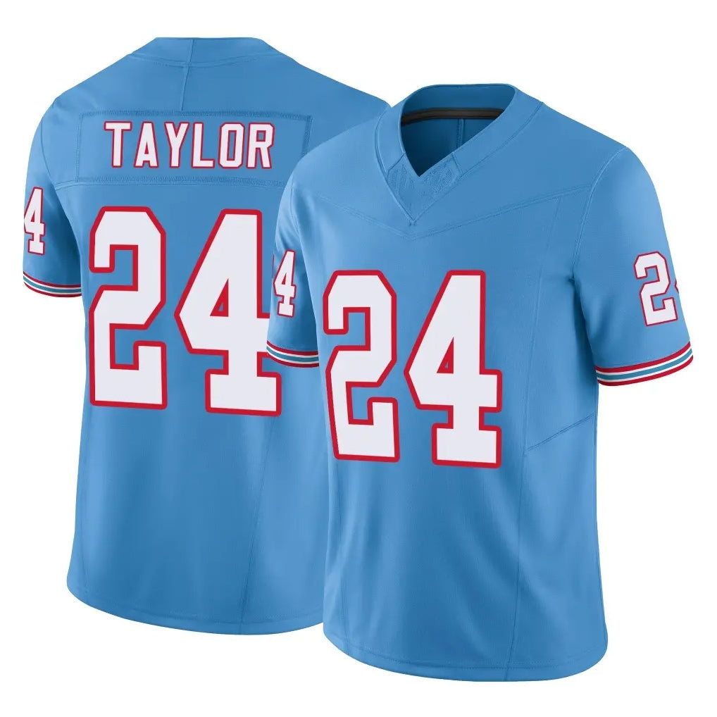 Johmsee T.Titans #24 Alontae Taylor Player Light Blue Limited Vapor F.U.S.E. Home Game Stitched Jerseys