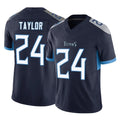 Johmsee T.Titans #24 Alontae Taylor Player Navy Limited Vapor F.U.S.E. Home Game Stitched Jerseys