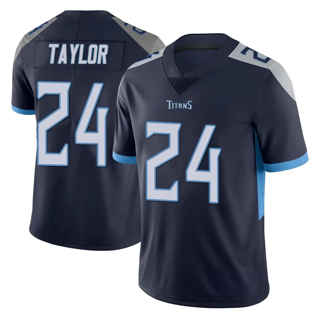 Johmsee T.Titans #24 Alontae Taylor Player Navy Limited Vapor Untouchable Home Game Stitched Jerseys