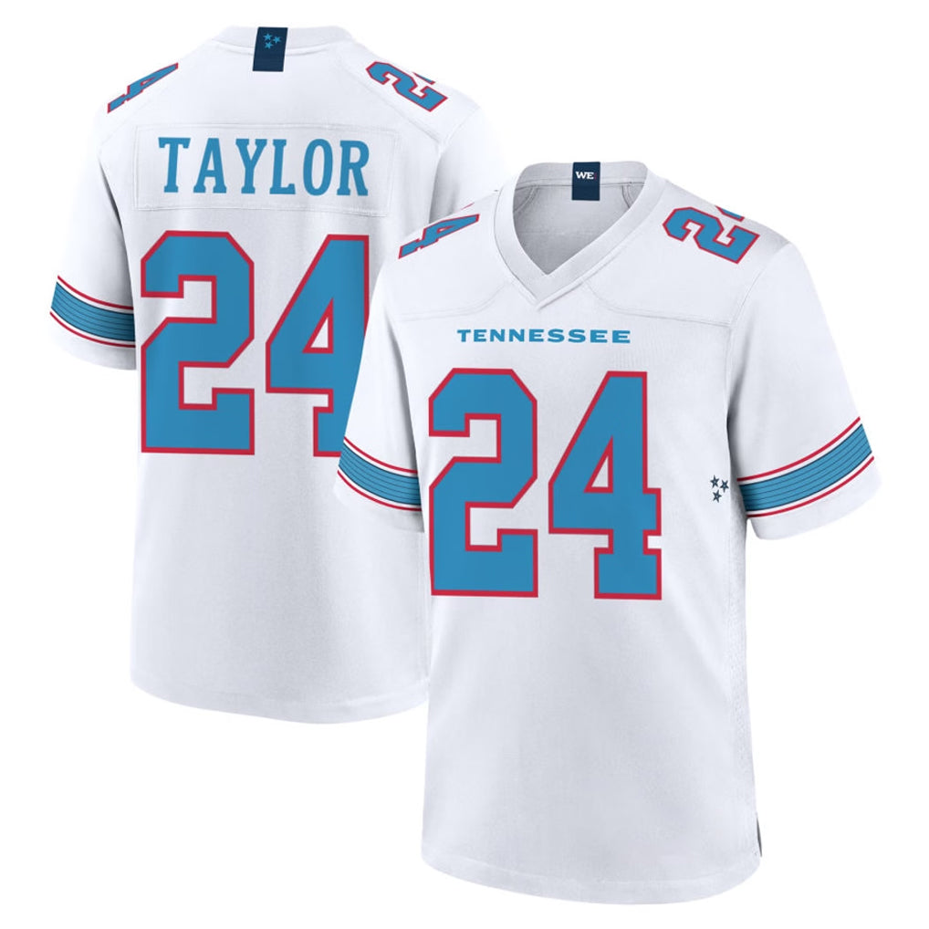 Johmsee T.Titans #24 Alontae Taylor Player White 2026 Game Home Stitched Jerseys