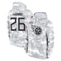 Johmsee T.Titans #26 Marcus Harris Player Camo Arctic Salute to Service Pullover Hoodies Home Game Stitched Jerseys