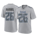 Johmsee T.Titans #26 Marcus Harris Player Gray Atmosphere Fashion Home Game Stitched Jerseys