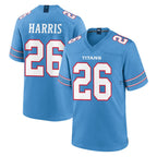 Johmsee T.Titans #26 Marcus Harris Player Light Blue 2026 Game Home Stitched Jerseys