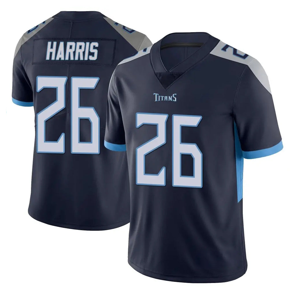 Johmsee T.Titans #26 Marcus Harris Player Navy Limited Vapor Untouchable Home Game Stitched Jerseys