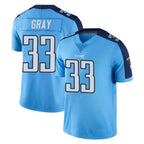 Johmsee T.Titans #33 Cedric Gray Player Light Blue Limited Color Rush Home Game Stitched Jerseys