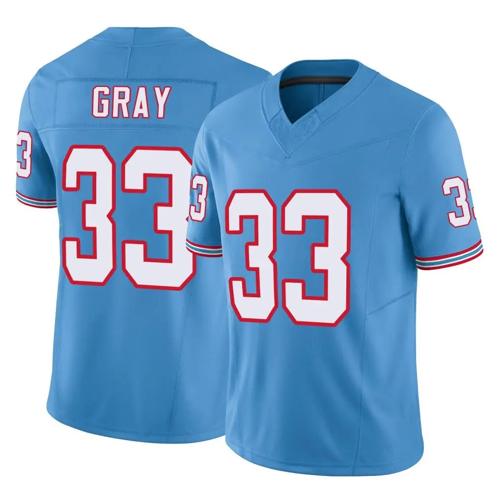 Johmsee T.Titans #33 Cedric Gray Player Light Blue Limited Vapor F.U.S.E. Home Game Stitched Jerseys