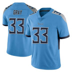 Johmsee T.Titans #33 Cedric Gray Player Light Blue Limited Vapor Untouchable Home Game Stitched Jerseys