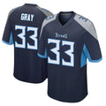 Johmsee T.Titans #33 Cedric Gray Player Navy Home Game Stitched Jerseys