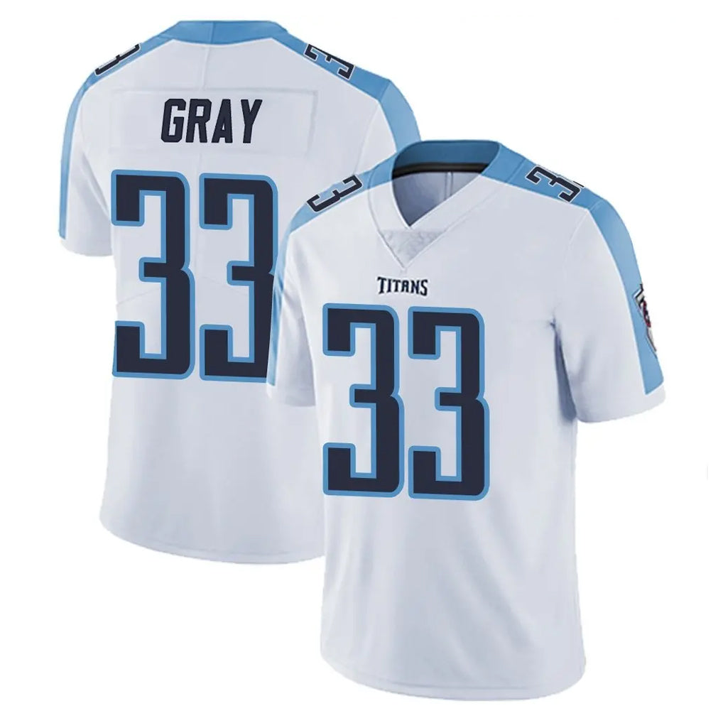 Johmsee T.Titans #33 Cedric Gray Player White Limited Vapor Untouchable Home Game Stitched Jerseys