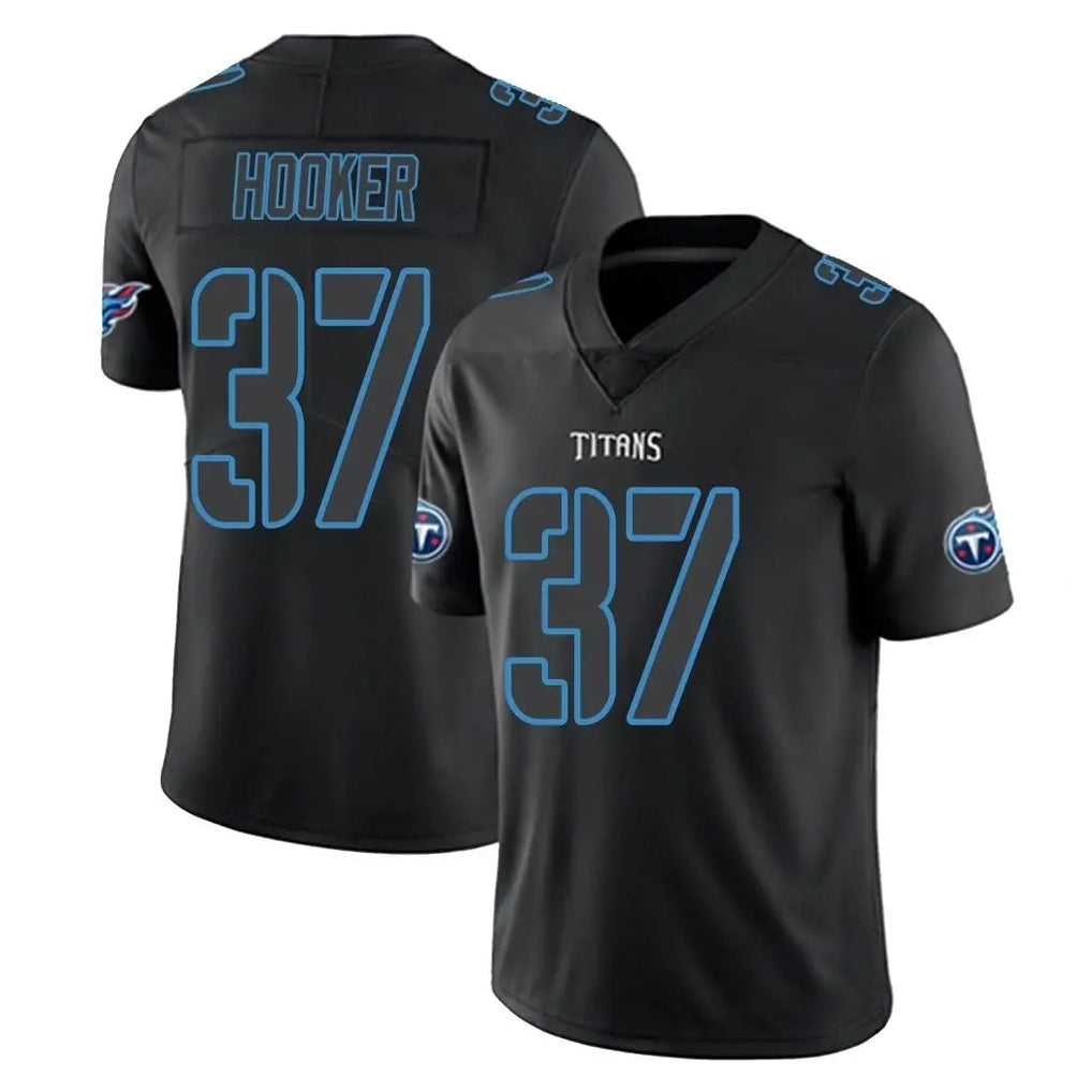 Johmsee T.Titans #37 Amani Hooker Player Black Impact Limited Home Game Stitched Jerseys