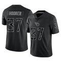Johmsee T.Titans #37 Amani Hooker Player Black Limited Reflective Home Game Stitched Jerseys