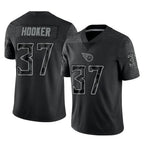 Johmsee T.Titans #37 Amani Hooker Player Black Limited Reflective Home Game Stitched Jerseys