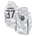 Johmsee T.Titans #37 Amani Hooker Player Camo Arctic Salute to Service Pullover Hoodies Home Game Stitched Jerseys