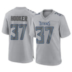 Johmsee T.Titans #37 Amani Hooker Player Gray Atmosphere Fashion Home Game Stitched Jerseys