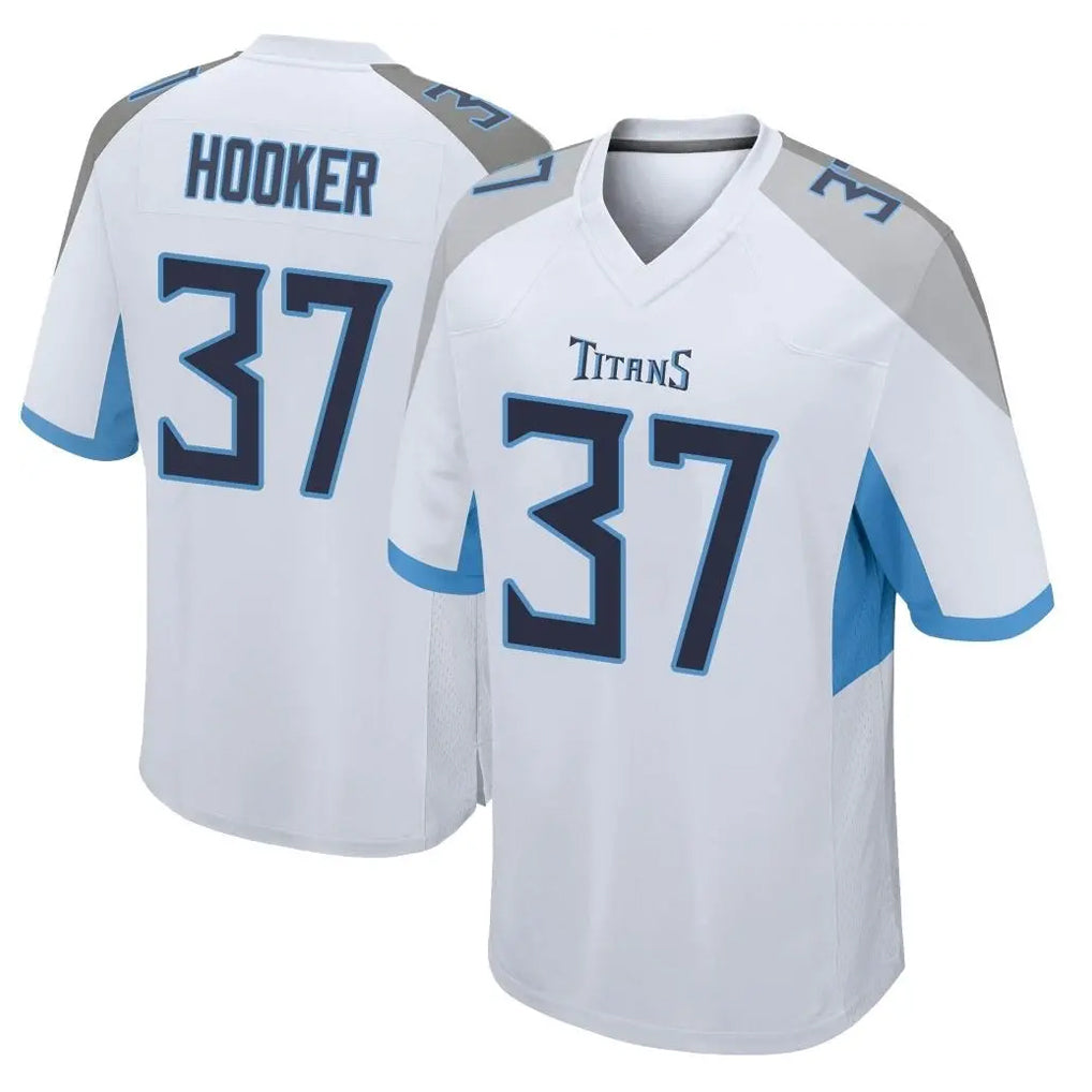 Johmsee T.Titans #37 Amani Hooker Player White Home Game Stitched Jerseys
