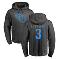 Johmsee T.Titans #3 Tommy Townsend Player Ash One Color Pullover Hoodies Home Game Stitched Jerseys