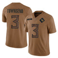 Johmsee T.Titans #3 Tommy Townsend Player Brown Limited Salute to Service Home Game Stitched Jerseys