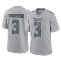 Johmsee T.Titans #3 Tommy Townsend Player Gray Atmosphere Fashion Home Game Stitched Jerseys