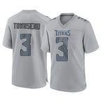 Johmsee T.Titans #3 Tommy Townsend Player Gray Atmosphere Fashion Home Game Stitched Jerseys
