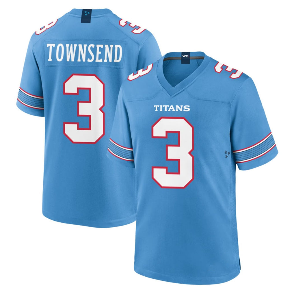 Johmsee T.Titans #3 Tommy Townsend Player Light Blue 2026 Game Home Stitched Jerseys