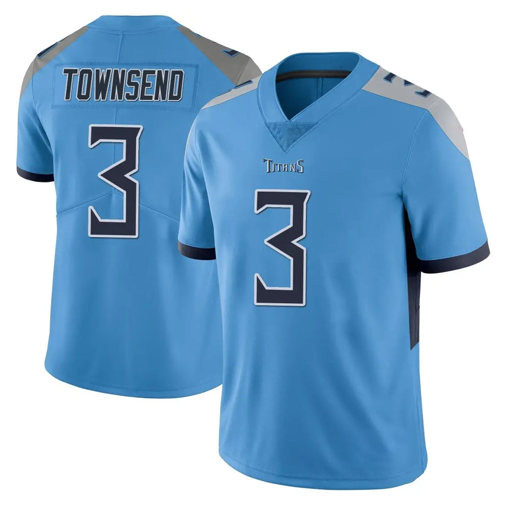 Johmsee T.Titans #3 Tommy Townsend Player Light Blue Limited Vapor Untouchable Home Game Stitched Jerseys