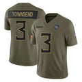 Johmsee T.Titans #3 Tommy Townsend Player Olive Limited 2025 Salute to Service Home Game Stitched Jerseys