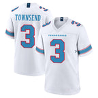 Johmsee T.Titans #3 Tommy Townsend Player White 2026 Game Home Stitched Jerseys