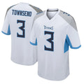 Johmsee T.Titans #3 Tommy Townsend Player White Home Game Stitched Jerseys