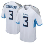 Johmsee T.Titans #3 Tommy Townsend Player White Home Game Stitched Jerseys