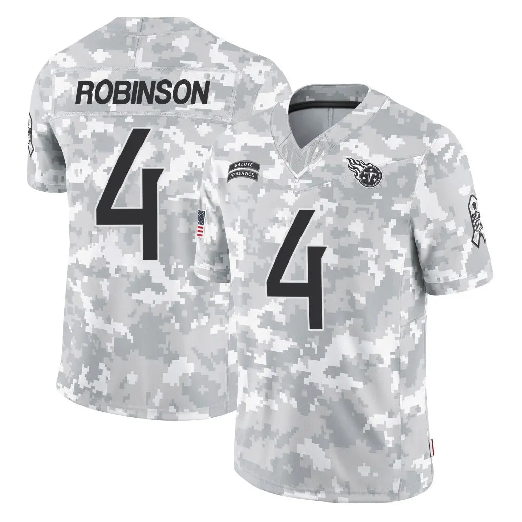 Johmsee T.Titans #4 Wan'Dale Robinson Player Arctic Camo Limited Salute to Service Home Game Stitched Jerseys