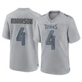 Johmsee T.Titans #4 Wan'Dale Robinson Player Gray Atmosphere Fashion Home Game Stitched Jerseys
