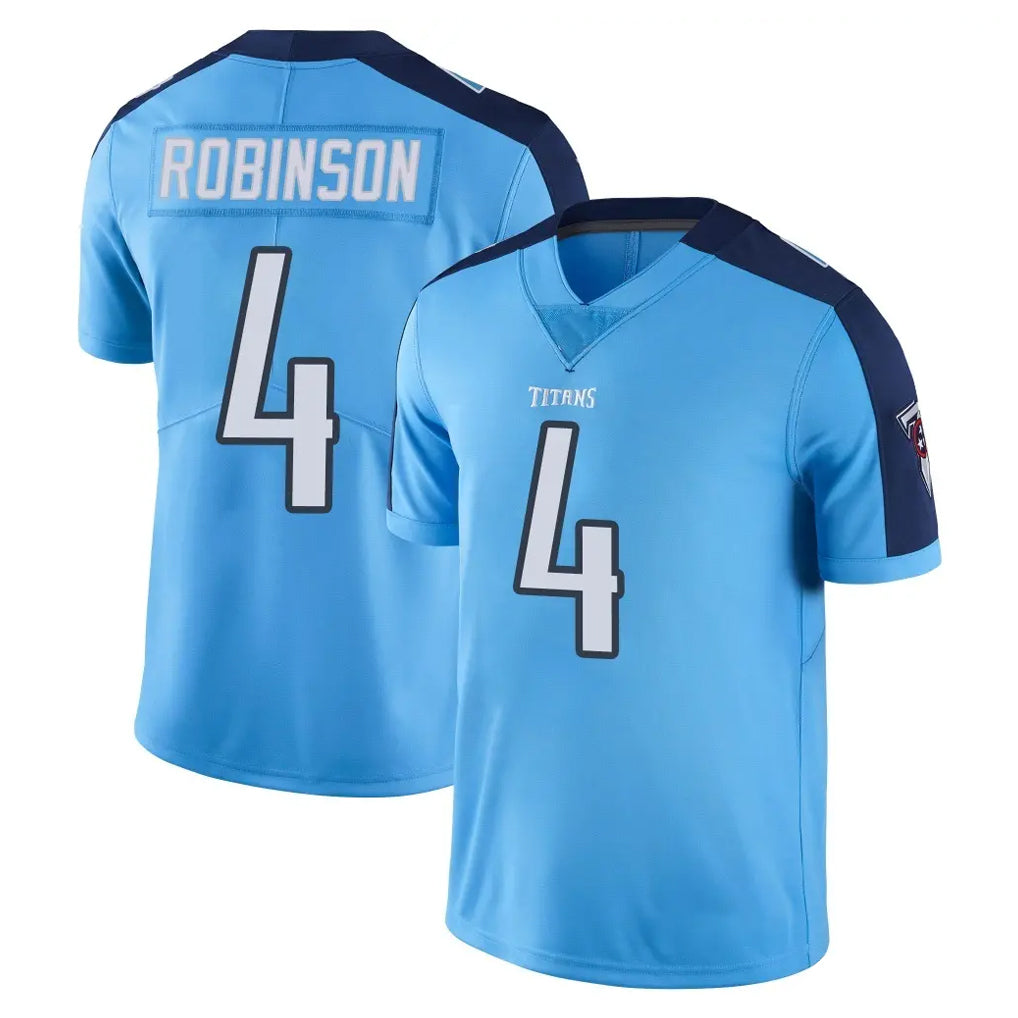 Johmsee T.Titans #4 Wan'Dale Robinson Player Light Blue Limited Color Rush Home Game Stitched Jerseys