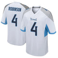 Johmsee T.Titans #4 Wan'Dale Robinson Player White Home Game Stitched Jerseys