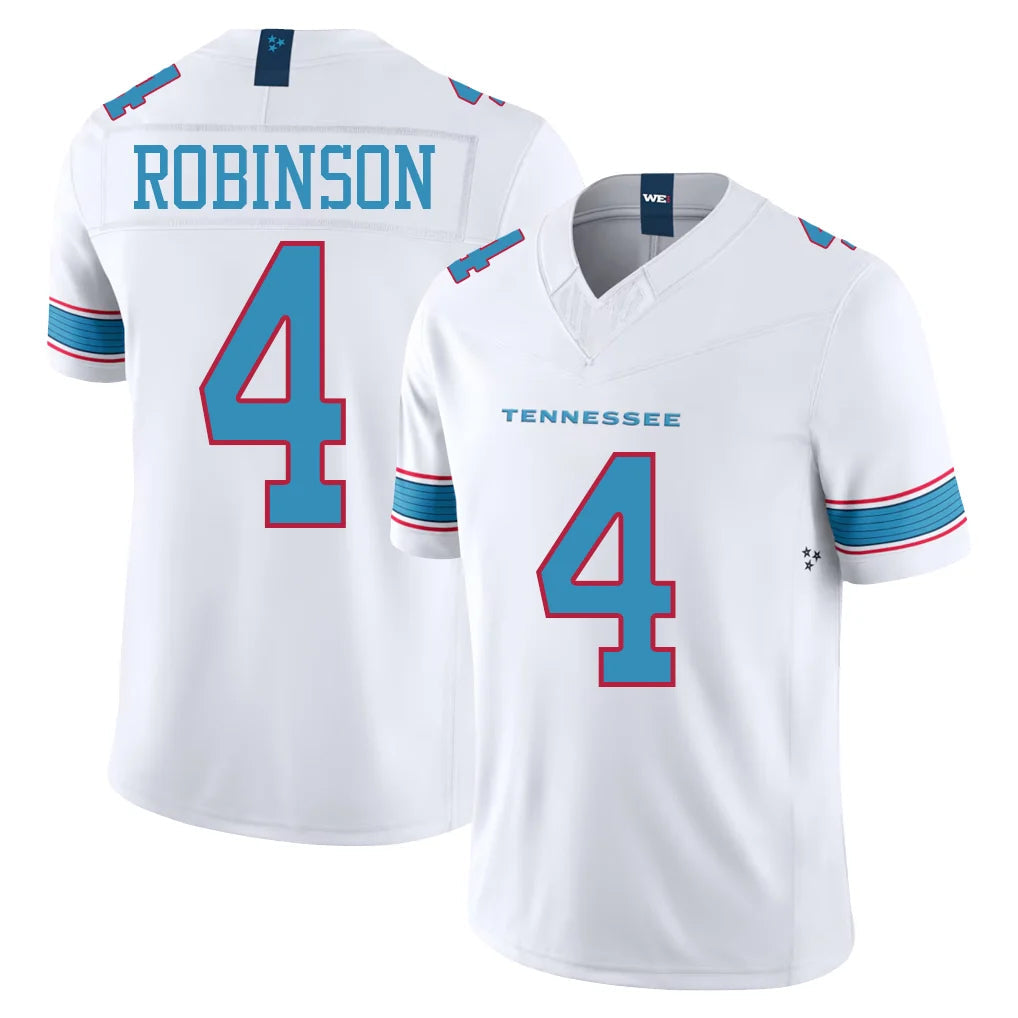 Johmsee T.Titans #4 Wan'Dale Robinson Player White Limited Vapor F.U.S.E. Home Game Stitched Jerseys