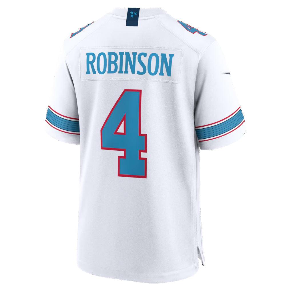 Johmsee T.Titans #4 Wan'Dale Robinson White Game Stitched Jerseys