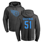 Johmsee T.Titans #51 Austin Schlottmann Player Ash One Color Pullover Hoodies Home Game Stitched Jerseys