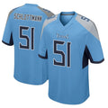 Johmsee T.Titans #51 Austin Schlottmann Player Light Blue Home Game Stitched Jerseys