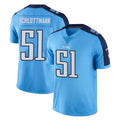 Johmsee T.Titans #51 Austin Schlottmann Player Light Blue Limited Color Rush Home Game Stitched Jerseys