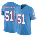 Johmsee T.Titans #51 Austin Schlottmann Player Light Blue Limited Vapor F.U.S.E. Home Game Stitched Jerseys
