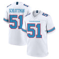Johmsee T.Titans #51 Austin Schlottmann Player White 2026 Game Home Stitched Jerseys