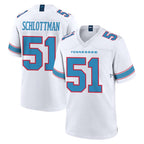 Johmsee T.Titans #51 Austin Schlottmann Player White 2026 Game Home Stitched Jerseys
