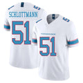 Johmsee T.Titans #51 Austin Schlottmann Player White Limited Vapor F.U.S.E. Home Game Stitched Jerseys