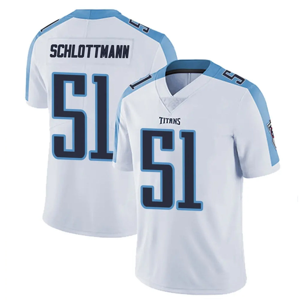 Johmsee T.Titans #51 Austin Schlottmann Player White Limited Vapor Untouchable Home Game Stitched Jerseys