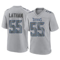 Johmsee T.Titans #55 JC Latham Player Gray Atmosphere Fashion Home Game Stitched Jerseys