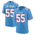 Johmsee T.Titans #55 JC Latham Player Light Blue 2026 Game Home Stitched Jerseys
