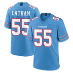 Johmsee T.Titans #55 JC Latham Player Light Blue 2026 Game Home Stitched Jerseys