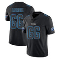 Johmsee T.Titans #66 Fernando Carmona Jr. Player Black Impact Limited Home Game Stitched Jerseys