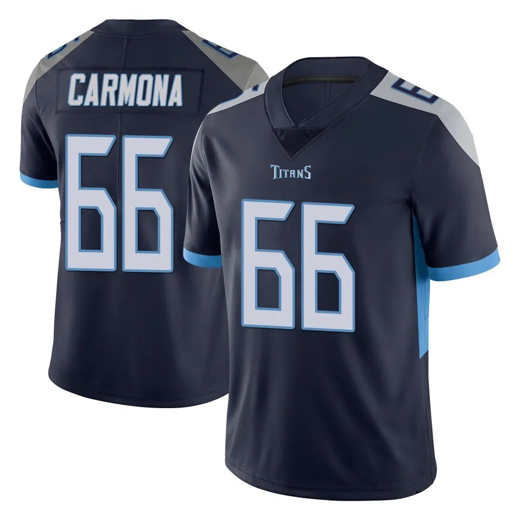 Johmsee T.Titans #66 Fernando Carmona Jr. Player Navy Limited Vapor Untouchable Home Game Stitched Jerseys