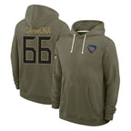 Johmsee T.Titans #66 Fernando Carmona Jr. Player Olive Salute to Service Hoodies Home Game Stitched Jerseys