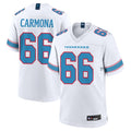 Johmsee T.Titans #66 Fernando Carmona Jr. Player White 2026 Game Home Stitched Jerseys